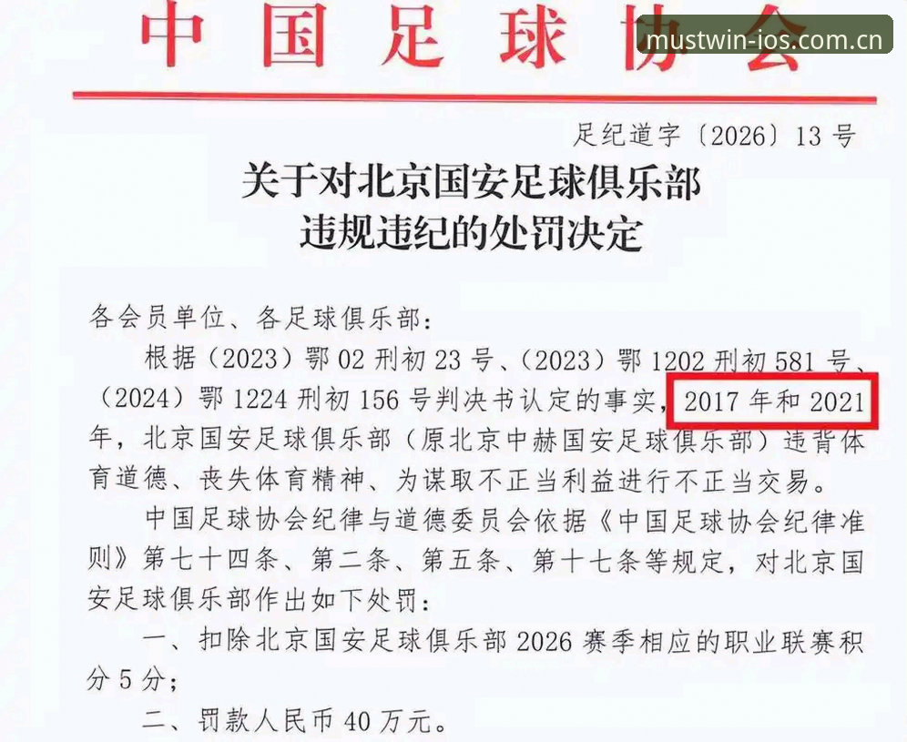 必赢亚洲畅爽安卓版 中国足协第三批禁足令深度评测:足球反腐风暴中的行业反思